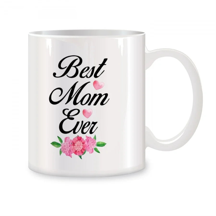 Best Mom Cup Ever, Mom Exclusive Gift, Birthday Gift, New Ceramic Coffee Cup Teacup 11oz White Mug