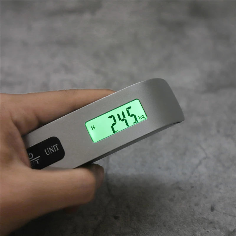 Portable 100lb Digital Hanging Scale with LCD Display – Travel & Luggage Weight Checker