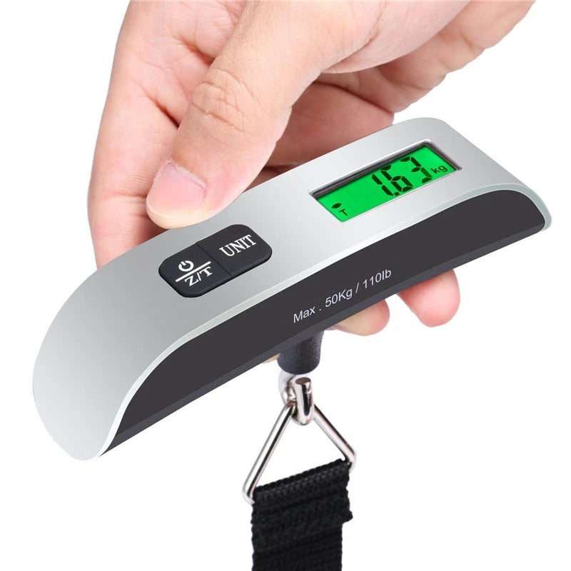 Portable 100lb Digital Hanging Scale with LCD Display – Travel & Luggage Weight Checker