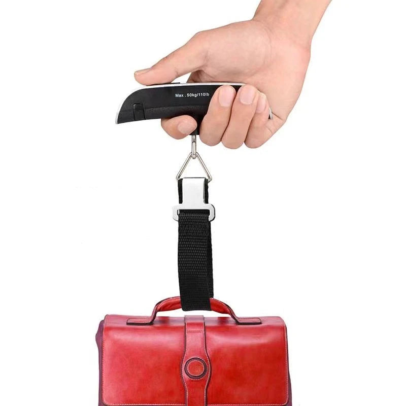 Portable 100lb Digital Hanging Scale with LCD Display – Travel & Luggage Weight Checker